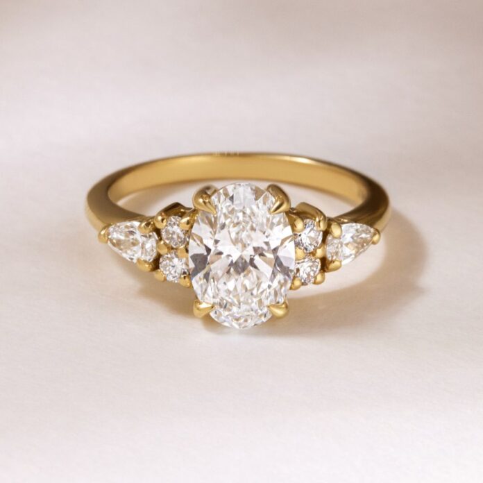 1.2 carat diamond ring oval